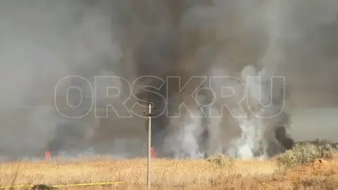 🔥Масштабный ландшафтный пожар в районе Биофабрики в Орске остаётся на контроле МЧС