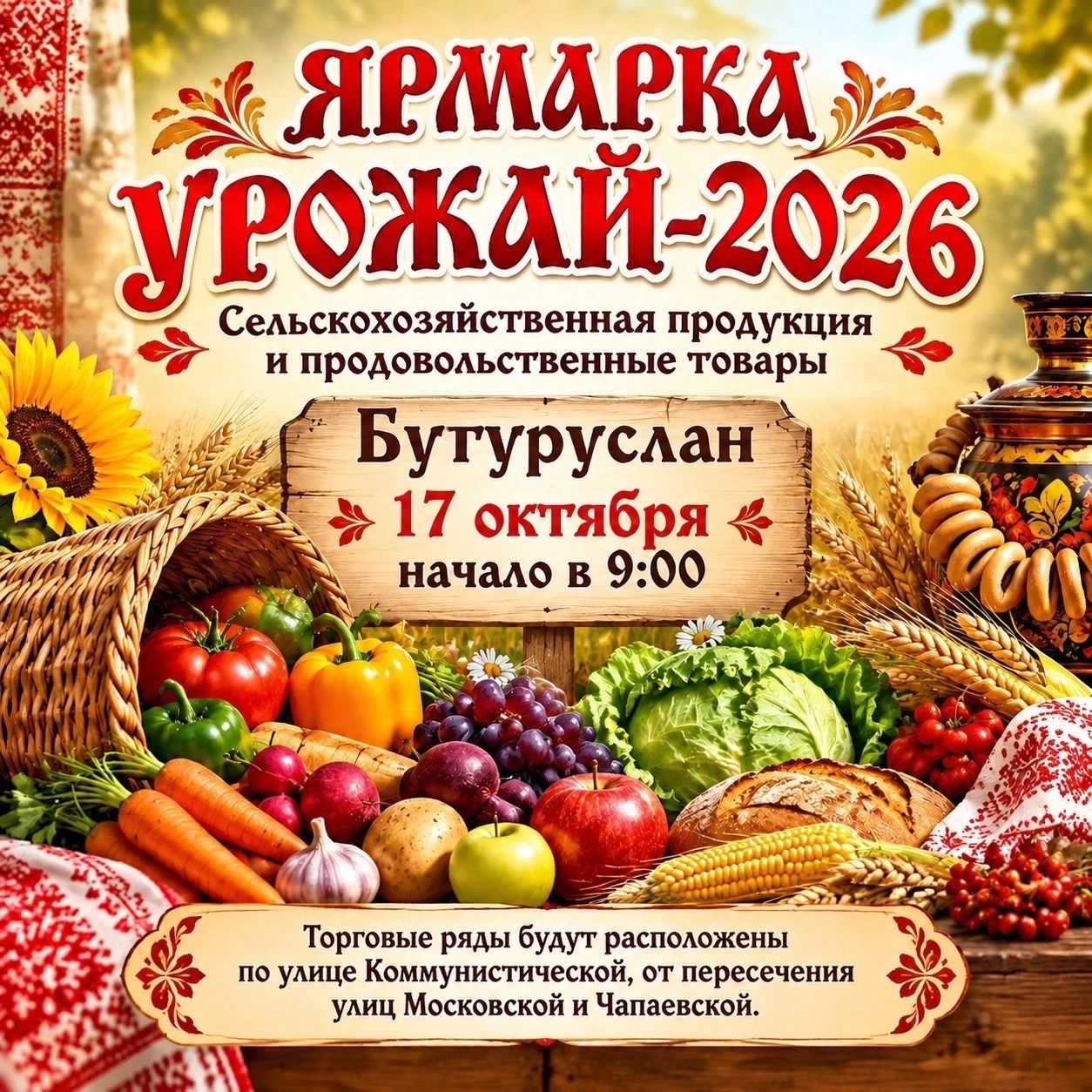 Осенняя ярмарка «Урожай-2026»🍂