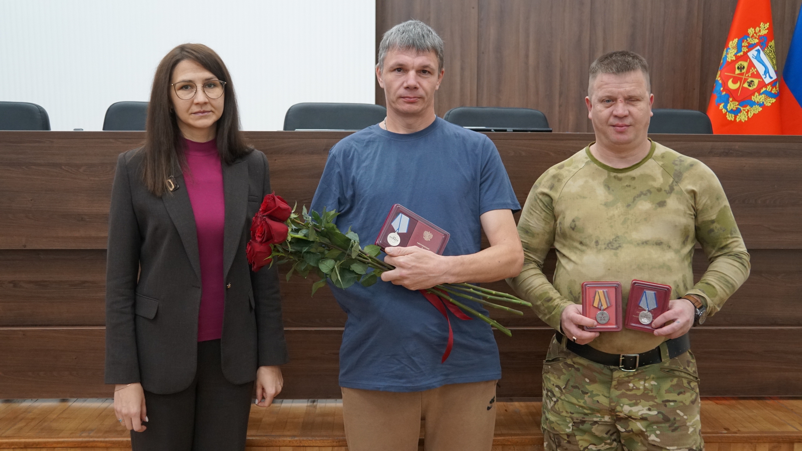 Сергей Леденев и Евгений Еремин награждены медалью «За отвагу»